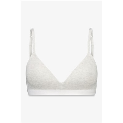 Sujetador triangular relleno fijo gris