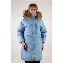 Удлиненная парка с капюшоном, арт 618,