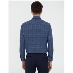 Lacivert Regular Fit Uzun Kollu Gömlek