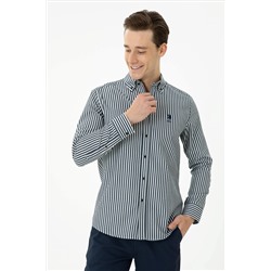 Erkek Lacivert Uzun Kollu Gömlek