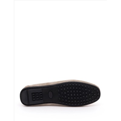 Bej %100 Deri Loafer