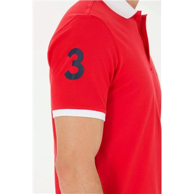 Erkek Kırmızı Polo Yaka Tişört