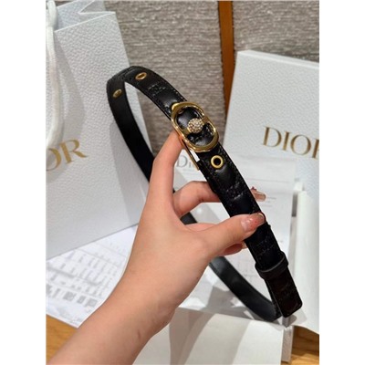 Женский кожаный ремень со стразами   DIO*R  Montaign*e Juli*e