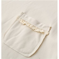 Женская свободная кофта с длинными рукавами и кружевной отделкой