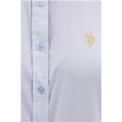 Kadın Açık Mavi Uzun Kollu Basic Gömlek