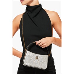 Mini Bond Embossed Recycled Leather Top Handle Bag Kurt Geiger London