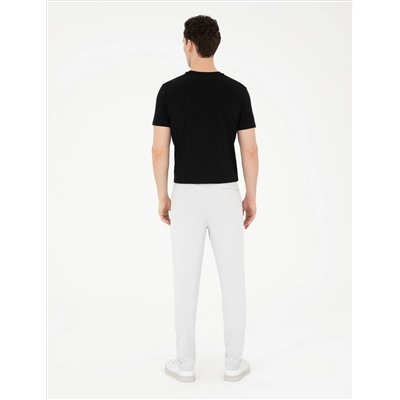 Açık Gri Slim Fit Eşofman Altı