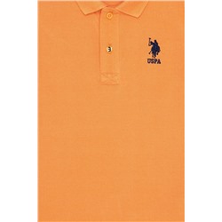 Erkek Çocuk Turuncu Basic Polo Yaka T-Shirt