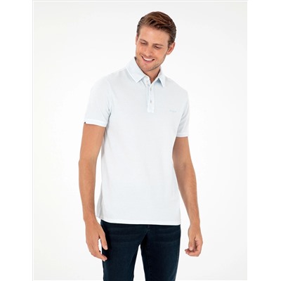Açık Mavi Slim Fit Tişört