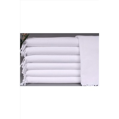 Kayra Export, Peştemal Beyaz Kurulama Bezi Sehpa Örtüsü Peştemal Küçük Boy 45x100cm Pamuk