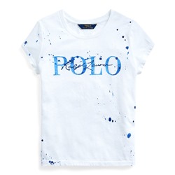 Girls 7-16 Paint-Splatter Cotton Tee
