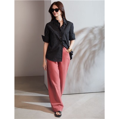 Блузка свободного силуэта из 100% хлопка