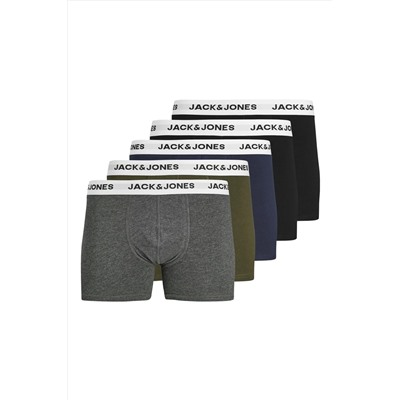 Jack & Jones Jack Jones Erkek Soft Renkli 5 Li Boxer 12214455