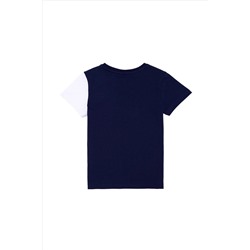 Çocuk Lacivert Bisiklet Yaka Tişört