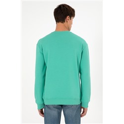 Erkek Mint Basic Sweatshirt