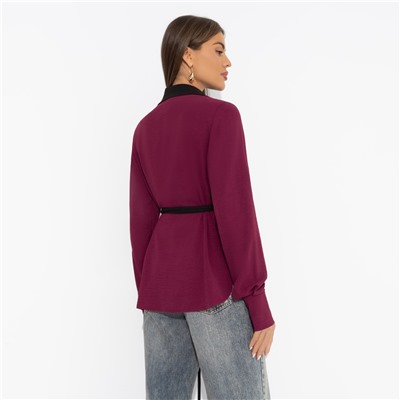 Рубашка с имитацией многослойности, Собрание идей (burgundy)