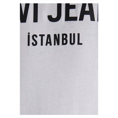 Mavi Jeans Baskılı Beyaz Tişört Slim Fit / Dar Kesim 066195-620