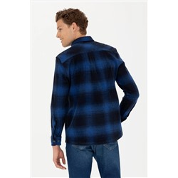 Erkek Lacivert Uzun Kollu Gömlek