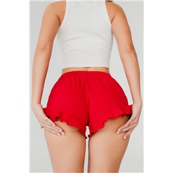 Шорты женские домашние с рюшей
