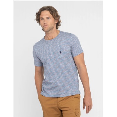 END ON END STRIPE SLUB JERSEY T-SHIRT