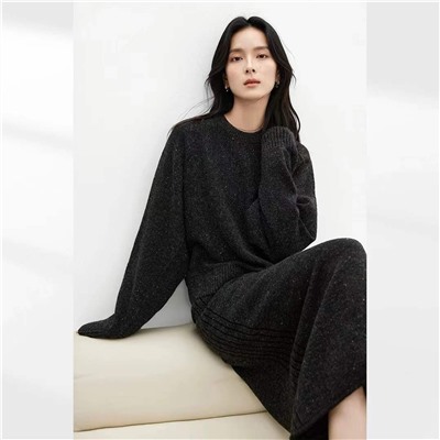 Женские костюм из смесовой шерсти с пайетками МАССИМО Д