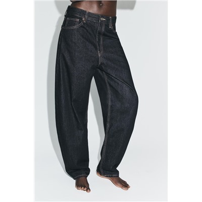 TRF BARREL HIGH-WAIST JEANS