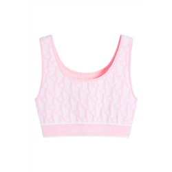 Crop top Rosa y blanco