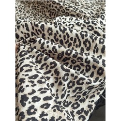 Женские хлопковые брюки с леопардовым принтом