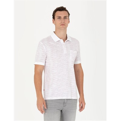 Ekru Regular Fit Polo Yaka Tişört