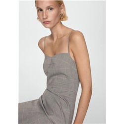 Vestido cuadros corto
