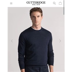 Мужской тонкий трикотажный джемпер  GUTTERIDG*E