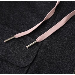 Женское теплое зимнее длинное хлопковое пальто с капюшоном в клетку