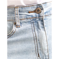 Джинсы мом-фит из эластичного денима