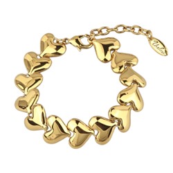 Браслет Сердцеедка (покрытие золото), Есть комплект