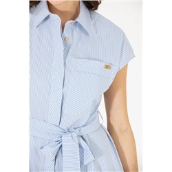 Kadın Mavi Dokuma Elbise