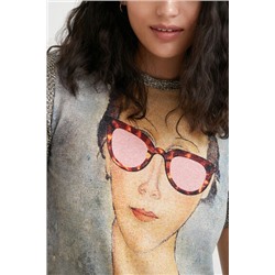 Camiseta retrato obra de arte