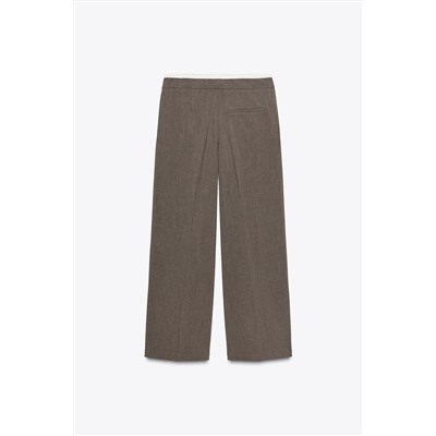 WIDE-LEG TROUSERS WITH DOUBLE WAISTBAND
