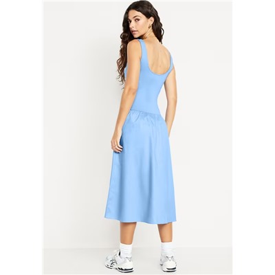 Fit & Flare Sleeveless Midi Dress
