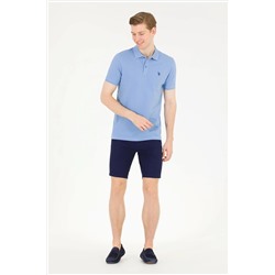 Erkek Koyu Mavi Basic Polo Yaka Tişört