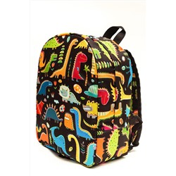 Рюкзак Малыш Динозавры черный фон