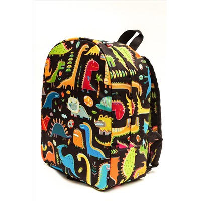Рюкзак Малыш Динозавры черный фон