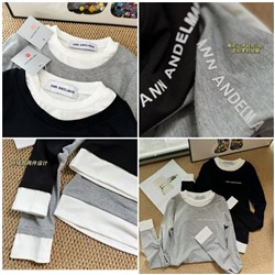 Трендовый женский двухслойный лонгслив An*n Andelma*n 🩶  Реплика 1:1