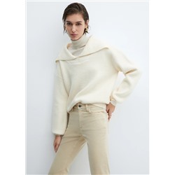 Pantalón flare crop pana