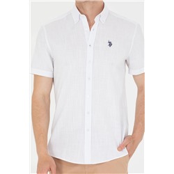 Erkek Beyaz Kısa Kollu Gömlek