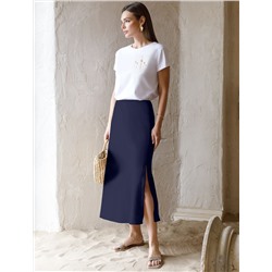 Юбка из плотного лиоцелла скроенная по косой