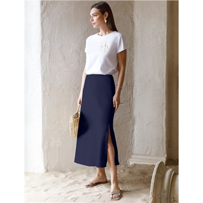 Юбка из плотного лиоцелла скроенная по косой