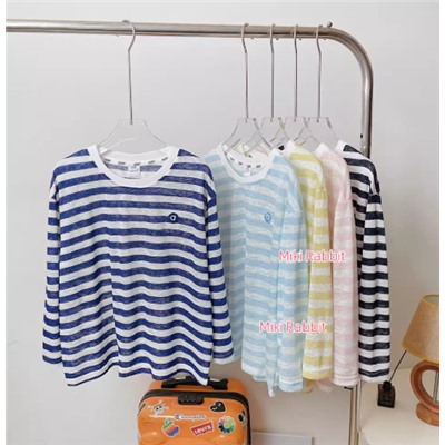 Тонкий лонгслив для девочек (120-170)