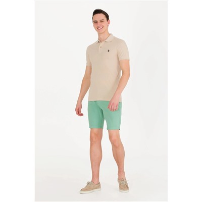 Erkek Taş Basic Polo Yaka Tişört