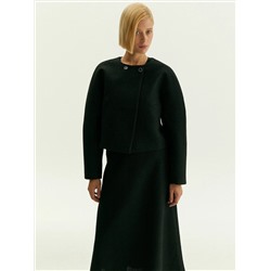 Жакет прямого кроя из костюмной шерсти, Жакет ML884/park