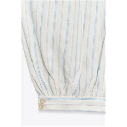 STRIPED PUFFED TROUSERS ZW COLLECTION